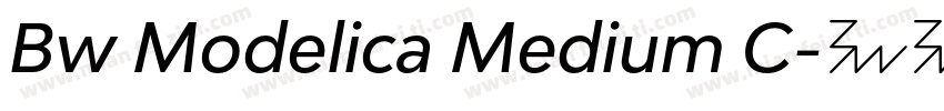 Bw Modelica Medium C字体转换